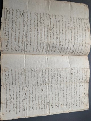 Manuscrito antiguo 1767 - Breda / Riells (Girona)