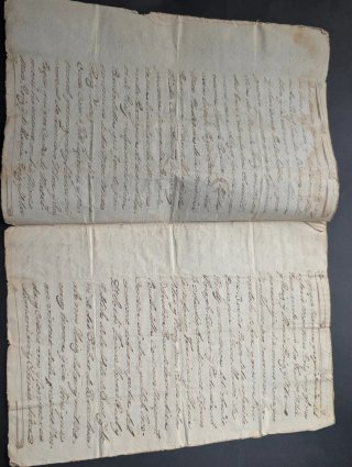 Manuscrito antiguo 1767 - Breda / Riells (Girona)