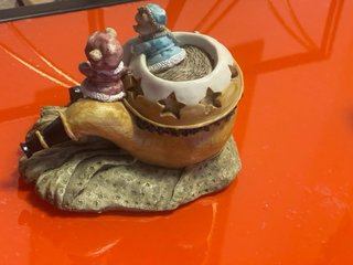 Lámpara antigua ositos y regalos