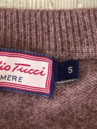 Chaleco Emilio Tucci Cashmere Talla S Marrón