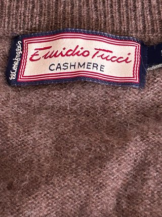 Chaleco Emilio Tucci Cashmere Talla S Marrón