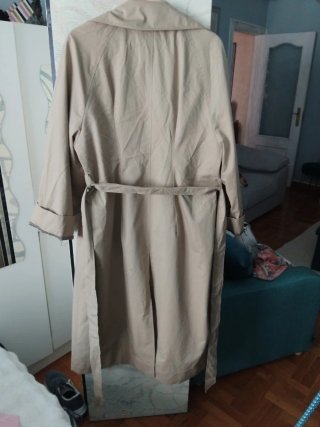 Gabardina larga Mango Beige