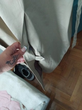 Gabardina larga Mango Beige