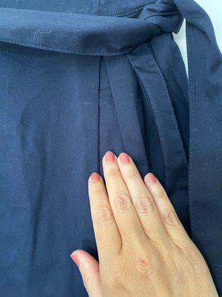 Vestito in cotone con cinta