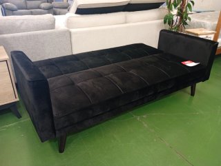 Sofá Cama Negro Terciopelo