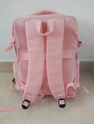 Mochila de viaje rosa