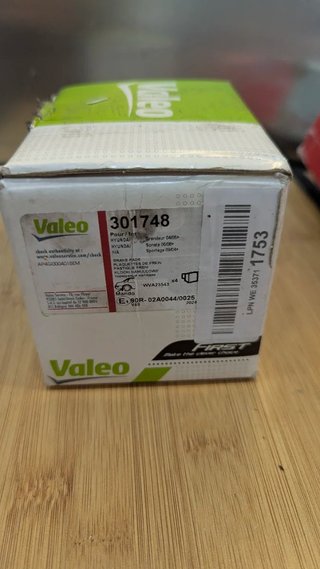 Juego 4 Pastillas Freno Valeo 301748