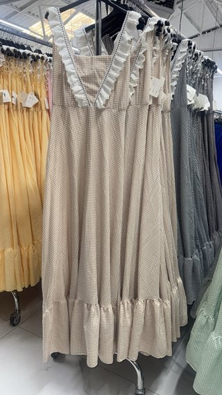 Bata rociera vichy amarilla TU