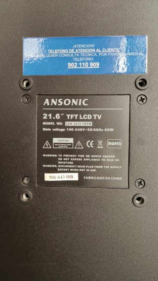 TV Ansonic 21.6" HDMI