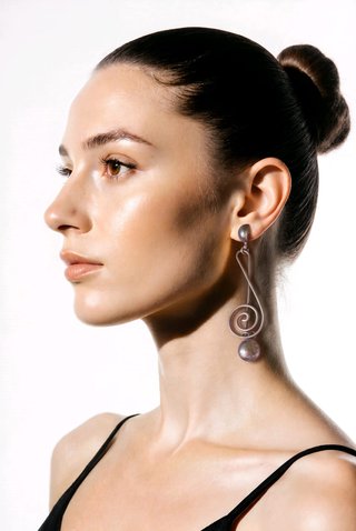 Pendientes Vintage Clave de Sol Plata