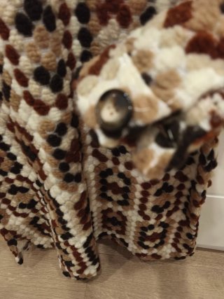 Abrigo original estilo patchwork