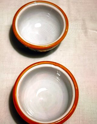 Set 2 ciotole ceramica con coperchio