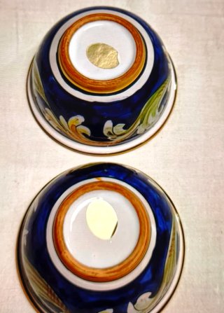 Set 2 ciotole ceramica con coperchio