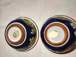 Set 2 ciotole ceramica con coperchio