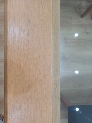 Mesa Comedor Madera y Cristal