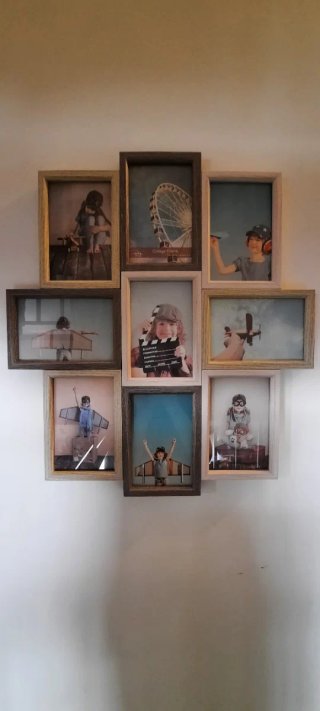 Lote 2 marcos collage pared