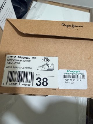 Zapatillas Pepe Jeans Mujer Azul y Rojo