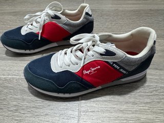 Zapatillas Pepe Jeans Mujer Azul y Rojo