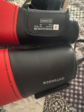 Guantes y vendas boxeo Outshock 14 oz