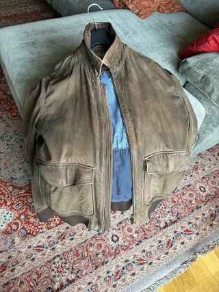 Chaqueta piloto G1 cuero auténtico