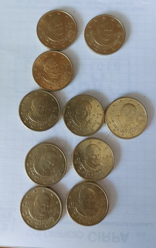 Lotto 17 Monete 50 Centesimi Vaticano