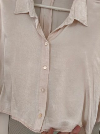 Camisa Zara Beige Mujer