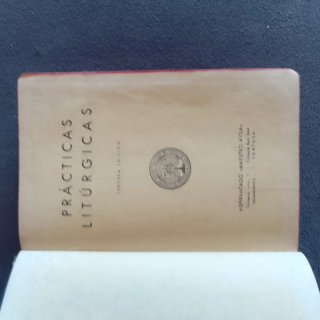 LIBRO ANTIGUO 1943 PRACTICAS LITURGICAS