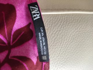 Vestido Zara XL, lencero