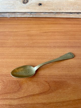 Cucchiaino antico metallo argentato Silver plated