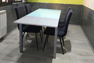 Mesa Comedor Cristal 170x80 Abierta
