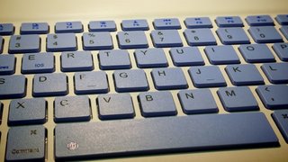 Teclado Bluetooth Ultra Delgado Beige/Morado