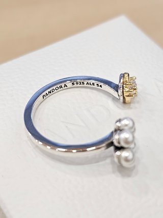 Anillo Pandora Los Bridgerton Abeja y Flor 54+caja