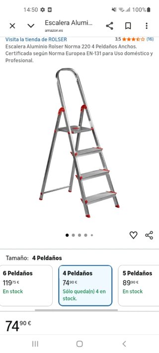 Escalera Rolser Aluminio