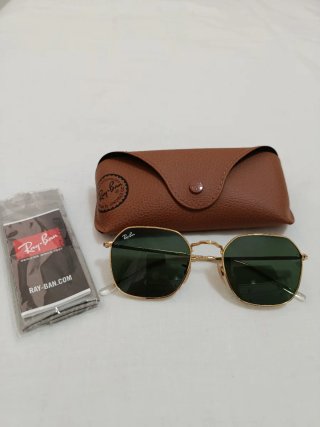 Gafas Ray-Ban Octagonales Doradas Verdes