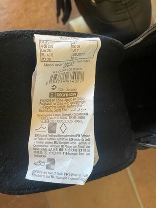 Patines Oxelo 4 Ruedas Negros talla 41
