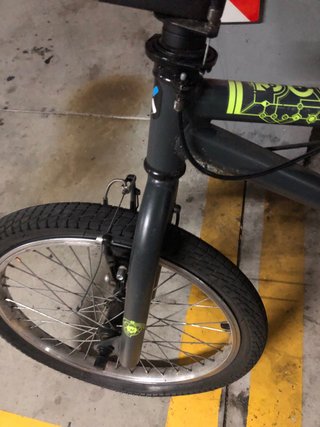 Bicicleta BMX  B’twin wipe 300 gris