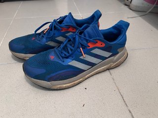 Zapatillas Adidas Running Hombre Azul Naranja