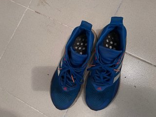 Zapatillas Adidas Running Hombre Azul Naranja