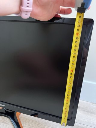 Monitor Acer Negro y Naranja