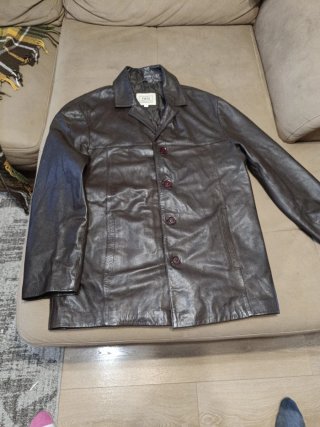 Chaqueta de piel F&Co marrón Talla XL