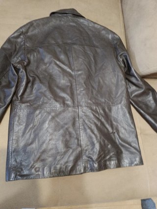 Chaqueta de piel F&Co marrón Talla XL