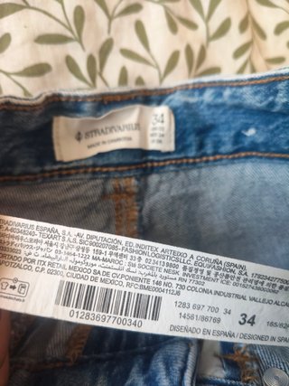 Falda pantalón vaquera azul T.34