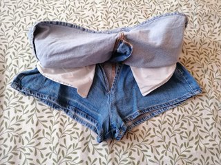 Falda pantalón vaquera azul T.34