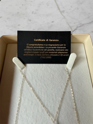 Collana originale in oro 18k 750/1000