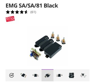Guitarra Eléctrica Washburn EMG