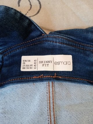 Peto o mono tejano azul mujer