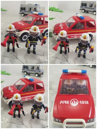 Playmobil: Coche Bomberos / furgoneta de Policía