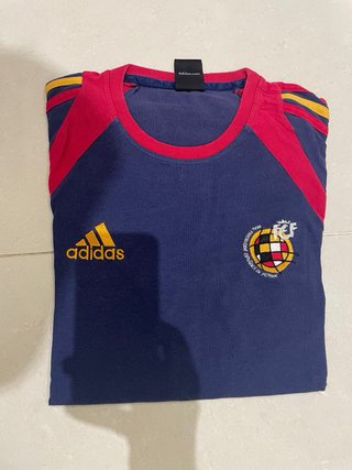 Camiseta Adidas España Vintage Azul Roja