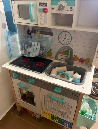 Frigorífico Juguete Cocina cafetera tostadora