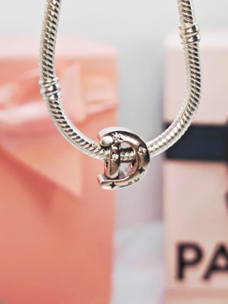 Charm Letra D Plata S925 para Pandora